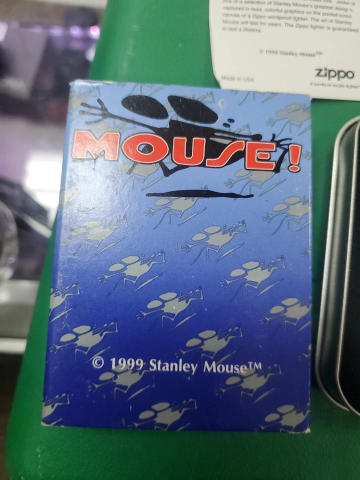 Encendedor Stanley Mouse Bufón Zippo - The Grateful Dead - Arte rupestre - Alton Kelley Foto 3 de 4
