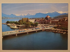 Postkarte Ansichtskarte Luzern Seebrücke, Ba...