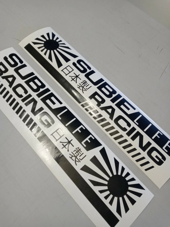 Se adapta a Subaru wrx impreza outback forester subie life puertas de carreras calcomanía pegatina Foto 2 de 2