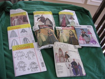 #LP  SIMPLICITY COSTUME Patterns Medieval Renaissance Lot of 14 ADULT HISTORICAL