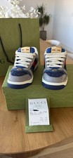 Gucci GG Screener Sneakers Grey Navy Canvas S...