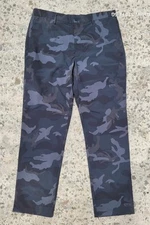 Polo Ralph Lauren Black Camo Stretch Straight Fit Pants Men 36x32 Lightweight