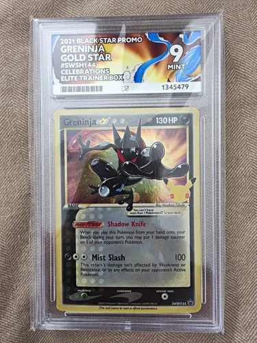 Greninja Gold Star SWSH144 Ace 9 MINT
