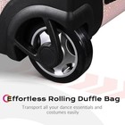 Byootique Dance Competition Bag with Wheels Dance Suitcase Travel Duffle FA Rose — photo 8