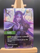 Irelia Fervent 225/221 Riftbound SpiritForged Overnumber Champion Unit (Second) — live eBay listing