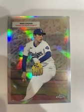 2025 Topps Chrome Platinum Double Headers Refractor Roki Sasaki Yamamoto Rc