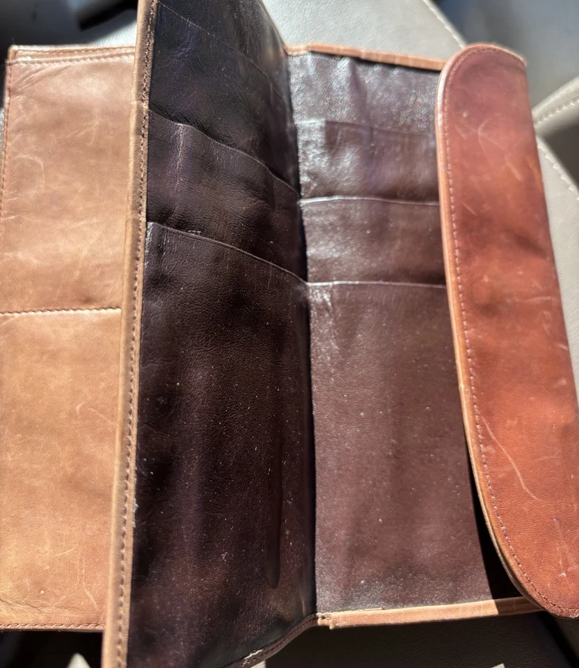 复古 Roberta di Camerino 棕色皮革钱包 — 第 3/4 张图片