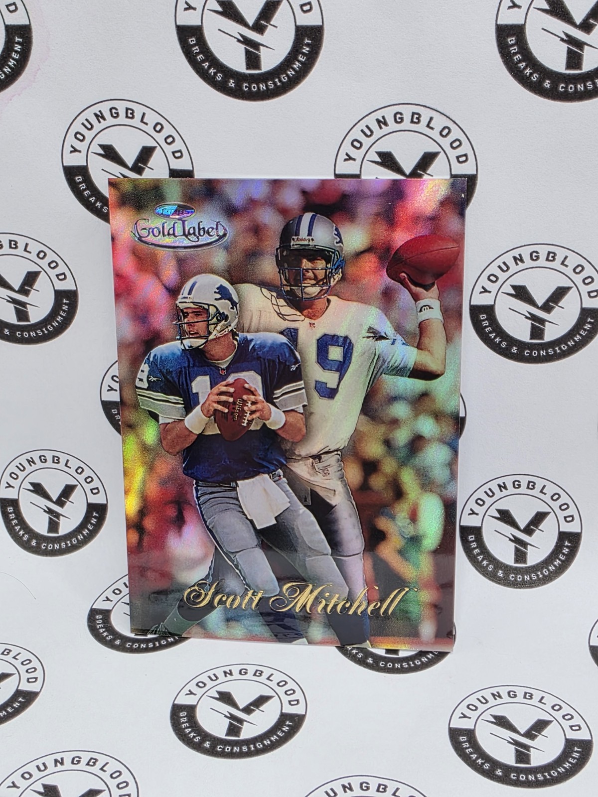 1998 Topps Gold Label Class 1 Black Label Scott Mitchell #58