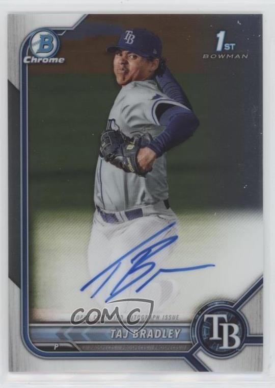 2022 Bowman Chrome Prospect Auto Taj Bradley #CPA-TB Auto 9m2
