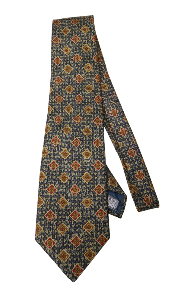 Corbata para hombre Marks & Spencer talla única multicolor puntiaguda estampada seda pura Foto 4 de 4