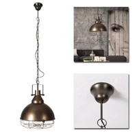 HäNgeleuchte HäNgelampe Industriedesign Bronzefarben Pendel Lampe E27 40W 230V