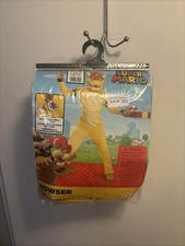 Super Mario Bowser Costume Kids Size Large 10-12 