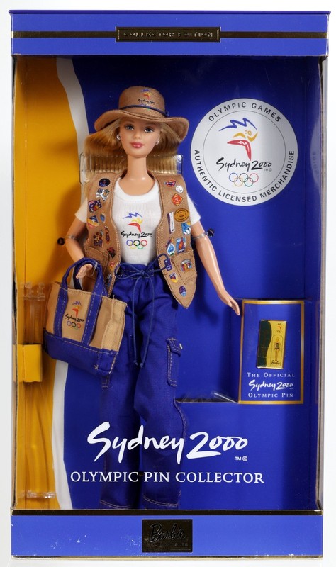 Sydney 2000 Olympic Pin Collector Barbie Doll - 25644 Never Removed from Box