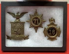 U.S. Indian War / Span-Am War - New York National Guard Shako Cap Insignia Set