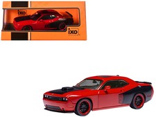 2009 Dodge Challenger SRT8 Red with Black Accents 1/43 Diecast Model by IXO Mode