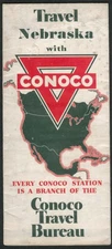 Conoco road map Nebraska 1936