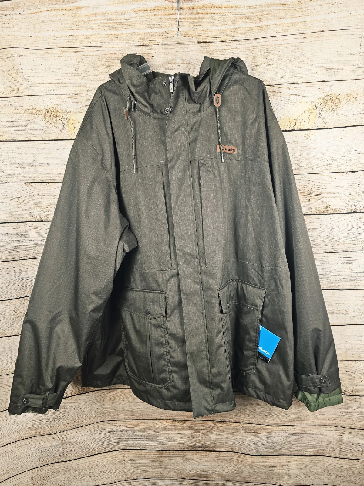 NWT Columbia Men's Horizons Pine Omni-Heat Interchange 2 Piece Jacket Size 4X