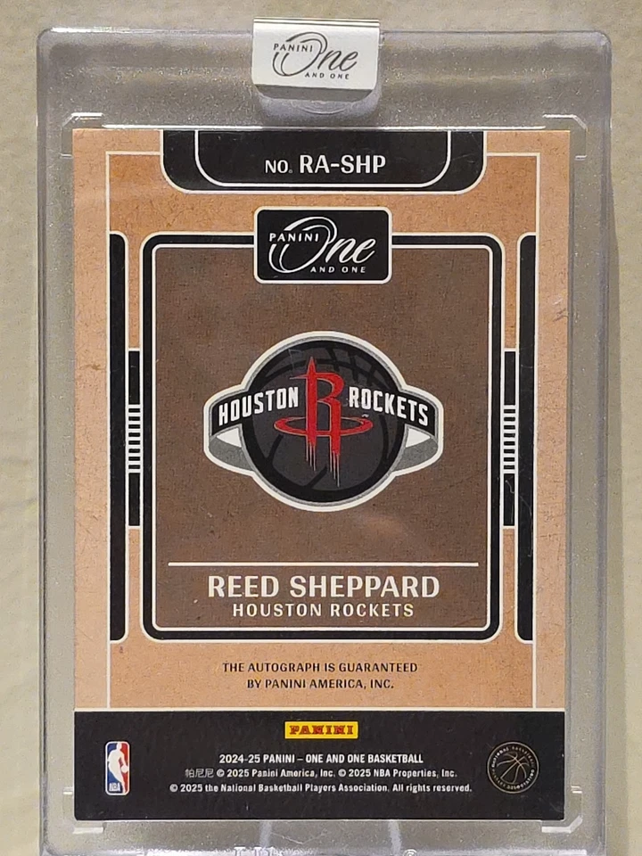 2024-24 Panini One and One Green Auto /5 Reed Sheppard RC   1st On Print!! SSP - Image 3 of 3