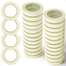 30 Rolls Masking Tape 0.8 Inch, 55 Yards Adhesive General Purpose Maskin
