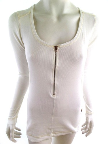 Haut tunique femme Bryn Walker S blanc 100% lin laganlook poches plage