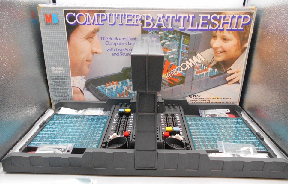 MB GAMES COMPUTER BATTLESHIP ELECTRONIC GAME POWERS UP PLEASE READ - Image 2 of 4