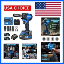 1/2" Impact Wrench, 900N.m 665 Ft-lbs Brushless Cordless Impact Driver, High ...