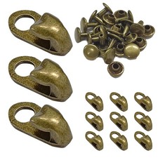 Ckyleole Boot Lace Hooks Shoe Hook 0.77 Inch, Bronze-12sets