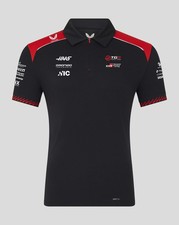 Haas Racing F1 2026 Men's Team Polo Shirt - Black