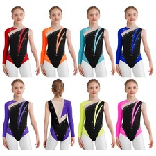 Girls Ballet Figure Leotard Fitness Unitard Dance Bodysuit Activewear Jumpsuit