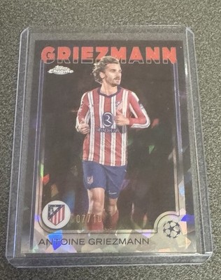 Jersey Match Antoine Griezmann 24-25 Topps Chrome UEFA Club - Black Lazer #07/10