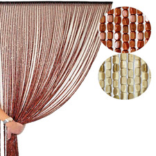 Tenda Antimosche Anti Insetti Tenda Porta Finestra con Perline in Legno Bamboo