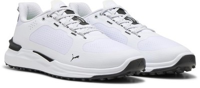Puma Ignite Elevate X 310221-11 White Black Men Spikeless Golf Shoes