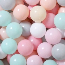 100 Pit Balls Plastic Balls for Baby Toddlers GirlsToddlers for Playhouse, Ba...