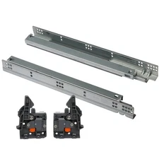 DTC D-Motion Pair of 18" (457mm) Undermount Soft Close SS30 Series Drawer Slides