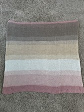 Hand Knit Baby Blanket 37  x 38  