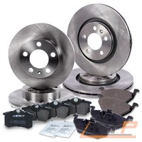 Bremsscheiben + BelÄGe Vorne +Hinten FÜR Audi A3 Seat Leon Skoda Octavia VW Golf