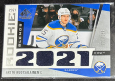 2021-22 SP Game Used Rookie Blends /150 Arttu Ruotsalainen Card# RB-AR. rookie card picture