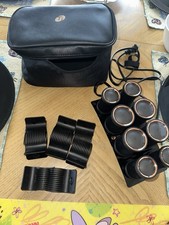 T3 Volumizing Hot Rollers Luxe Set Dual Temp Control Ceramic 6pc Black