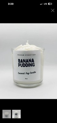 Handmade Soy Candle    Banana Pudding Scented FREE SHIPPING!!!