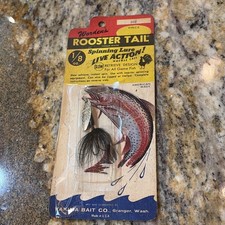 Vintage NOS Warden's Rooster Tail 1/8 oz. Spinning Lure - Yakima Bait Co No. 208