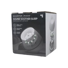 Sharper Image Sound Soother Wind, White Noise Machine with LED Glow, NEW!!
