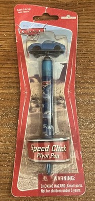 NEW Disney Pixar Cars Pen SPEED CLICK Pivot Pen Sally 2006 Blue Ink NOS