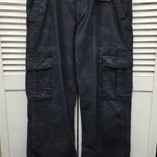 Levi's Black Camouflage Cargo Pants W33L32 Official