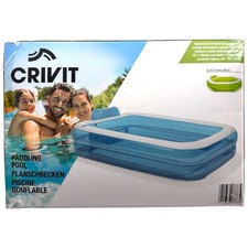Crivit Jumbo Aufblasbarer Familienpool Rechteckig Blau Planschbecken …
