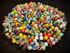 250 Vintage Marbles Hybrids Vitro Agate Cats-Eyes Swirl Excellent Condition 