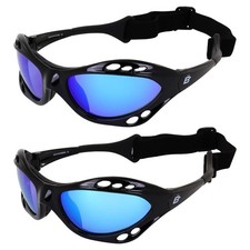 Birdz Eyewear Seahawk Padded Polarized Sunglasses 2 Pairs w/Strap Water Sport...