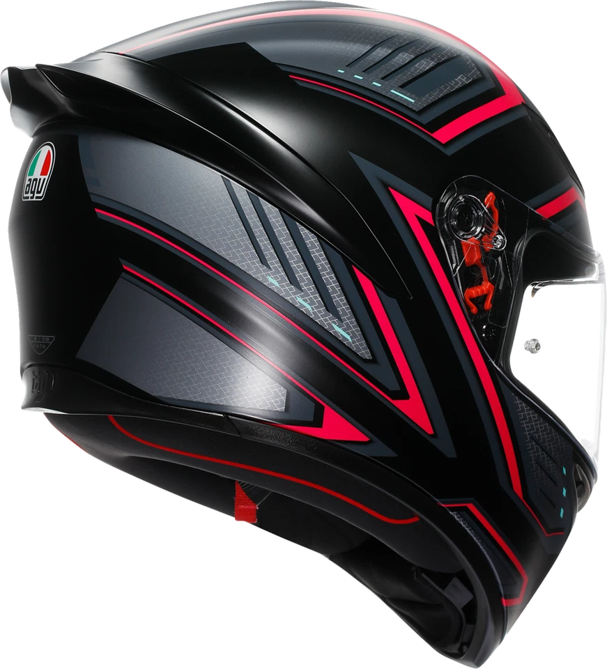 Casco AGV Fits K1 S - Eslinga - Negro Mate/Rosa - 2XL 2118394003-063-XXL Foto 3 de 4