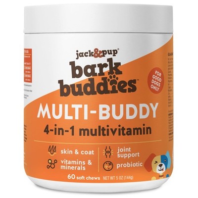 Jack&Pup Dog Vitamins and Supplements Multivitamins for Dogs  Bark Buddies Mu...