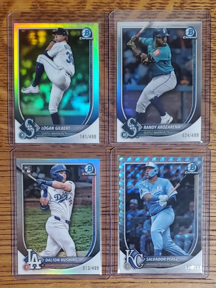 2025 Bowman Chrome - Geometric Refractor & Refractor /499 Card Lot - Image 3 of 4