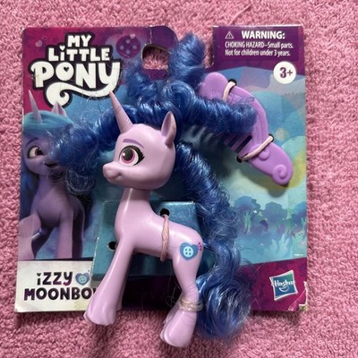 My Little Pony Toys Izzy Moonbow Pony Friends, Purple Pony Doll with Comb